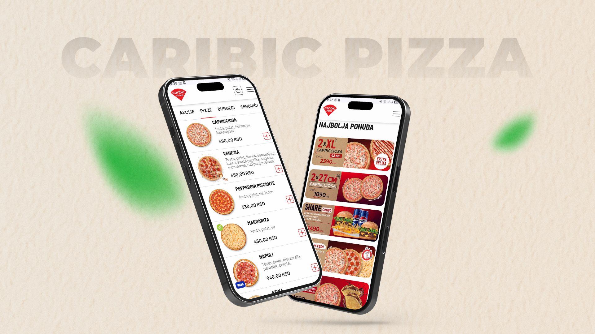 Nova Caribic mobilna aplikacija – pica nikad bliža!